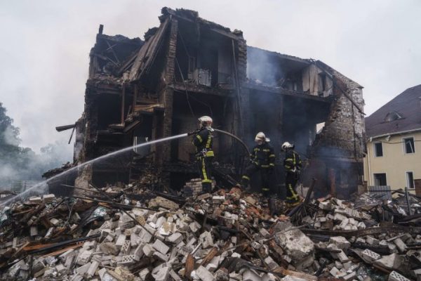 Trump says ‘I’m not happy with Putin’ after Ukraine hit by Russian barrage